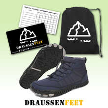 Lade das Bild in den Galerie-Viewer, draussenfeet winter barfussschuhe schneestiefel 31491 dunkelblau
