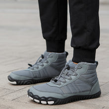 Lade das Bild in den Galerie-Viewer, draussenfeet winter barfussschuhe schneestiefel 31491 grau

