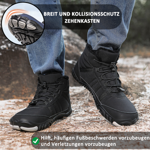 draussenfeet winter barfussschuhe schneestiefel 31491 schwarz