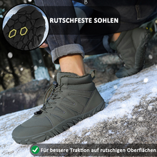 Lade das Bild in den Galerie-Viewer, draussenfeet winter barfussschuhe schneestiefel 31492 armeegrun
