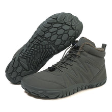 Lade das Bild in den Galerie-Viewer, draussenfeet winter barfussschuhe schneestiefel 31492 armeegrun
