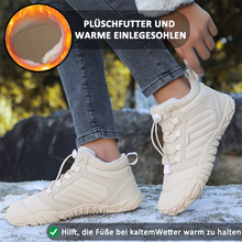 Lade das Bild in den Galerie-Viewer, draussenfeet winter barfussschuhe schneestiefel 31493 beige
