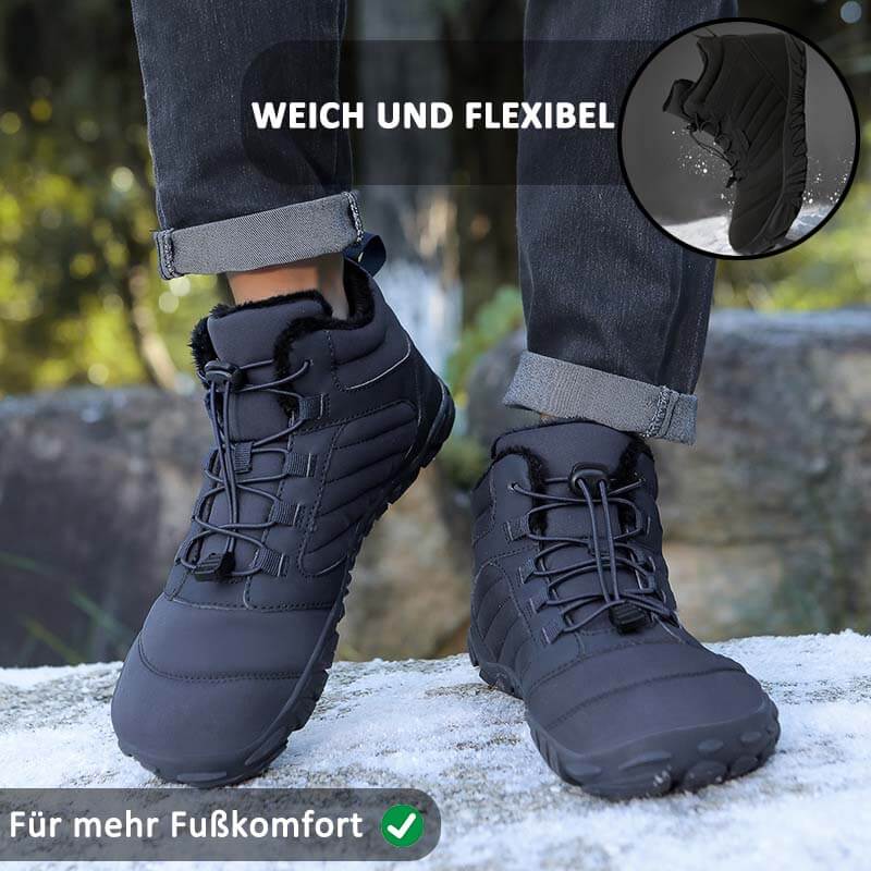 Lässiges Abenteuer Gesunde Warme Schneestiefel Rutschfester & Wasserdichter Barfußschuh für den Winter (Unisex)