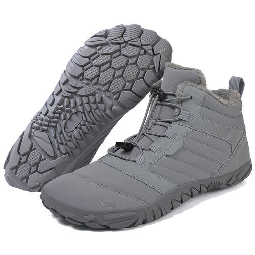 draussenfeet winter barfussschuhe schneestiefel 31493 grau