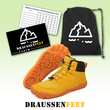 Lade das Bild in den Galerie-Viewer, draussenfeet winter barfussschuhe schneestiefel 31494 gelb

