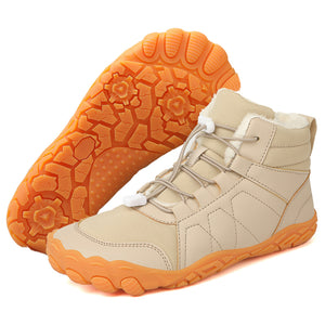 draussenfeet winter barfussschuhe schneestiefel 31494 gelb