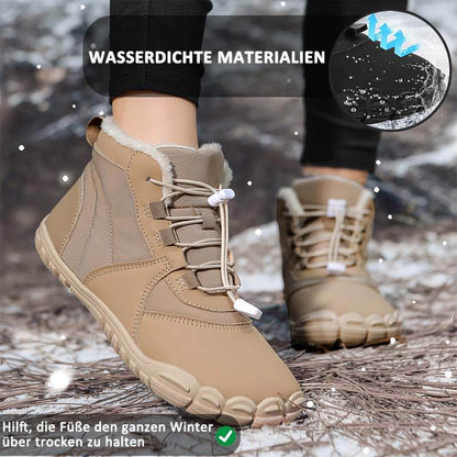 Outdoor-Schneestiefel Warm Verschleißfest Verdickte Winterschuhe Rutschfester & Wasserdichter Barfußschuh für den Winter (Unisex)