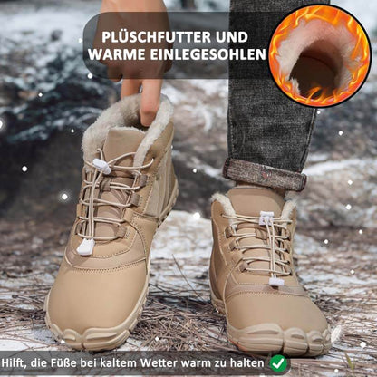 Outdoor-Schneestiefel Warm Verschleißfest Verdickte Winterschuhe Rutschfester & Wasserdichter Barfußschuh für den Winter (Unisex)