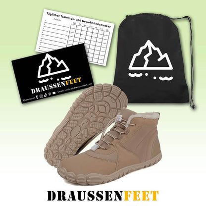 Outdoor-Schneestiefel Warm Verschleißfest Verdickte Winterschuhe Rutschfester & Wasserdichter Barfußschuh für den Winter (Unisex)