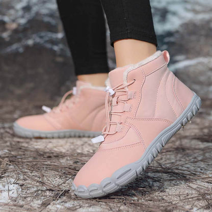 Outdoor-Schneestiefel Warm Verschleißfest Verdickte Winterschuhe Rutschfester & Wasserdichter Barfußschuh für den Winter (Unisex)