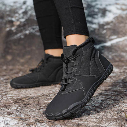 Outdoor-Schneestiefel Warm Verschleißfest Verdickte Winterschuhe Rutschfester & Wasserdichter Barfußschuh für den Winter (Unisex)