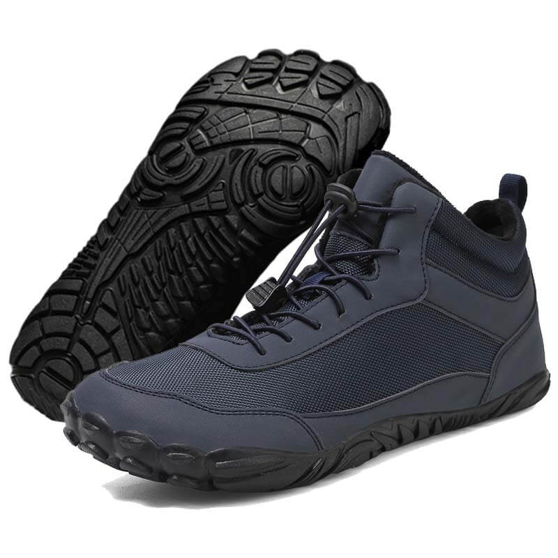 Herbst & Winter Warm Schneestiefel Atmungsaktiv Hohe Freizeitschuhe Rutschfester Barfußschuh für den Winter (Unisex)