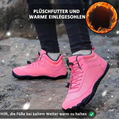 Herbst & Winter Warm Schneestiefel Atmungsaktiv Hohe Freizeitschuhe Rutschfester Barfußschuh für den Winter (Unisex)