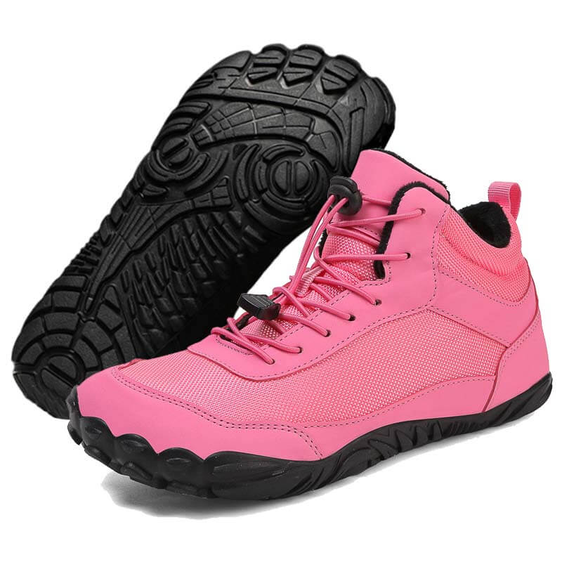 Herbst & Winter Warm Schneestiefel Atmungsaktiv Hohe Freizeitschuhe Rutschfester Barfußschuh für den Winter (Unisex)
