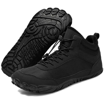 Herbst & Winter Warm Schneestiefel Atmungsaktiv Hohe Freizeitschuhe Rutschfester Barfußschuh für den Winter (Unisex)