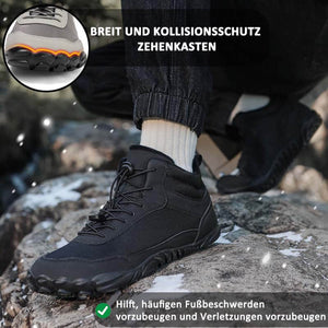 Herbst & Winter Warm Schneestiefel Atmungsaktiv Hohe Freizeitschuhe Rutschfester Barfußschuh für den Winter (Unisex)