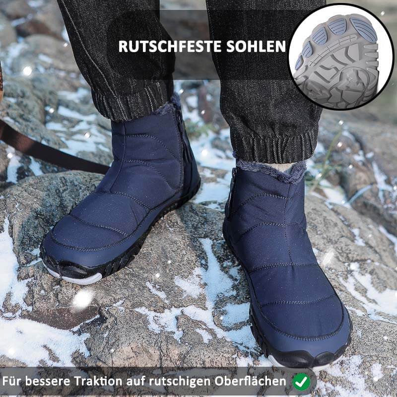 Schneestiefel Warm Außenbereich Lässige Wanderschuhe Verschleißfest Rutschfester & Wasserdichter Barfußschuh für den Winter (Unisex)
