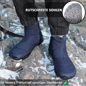 draussenfeet winter barfussschuhe schneestiefel 31497 dubkelblau
