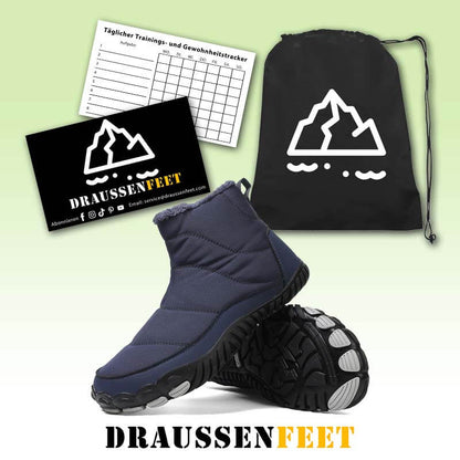 Schneestiefel Warm Außenbereich Lässige Wanderschuhe Verschleißfest Rutschfester & Wasserdichter Barfußschuh für den Winter (Unisex)