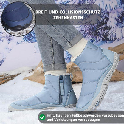 Schneestiefel Warm Außenbereich Lässige Wanderschuhe Verschleißfest Rutschfester & Wasserdichter Barfußschuh für den Winter (Unisex)
