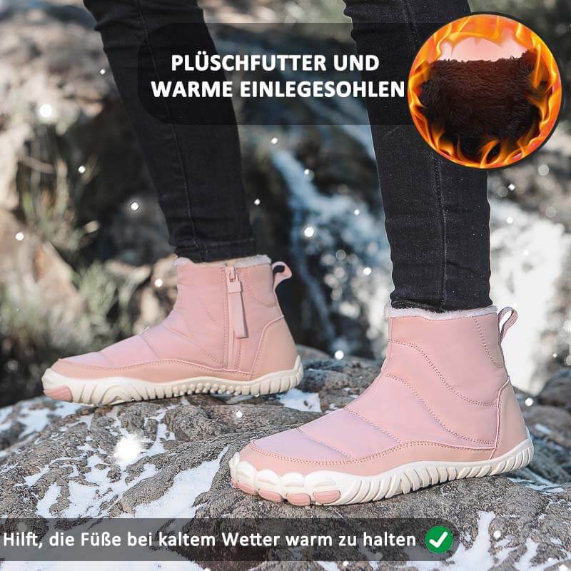 Schneestiefel Warm Außenbereich Lässige Wanderschuhe Verschleißfest Rutschfester & Wasserdichter Barfußschuh für den Winter (Unisex)