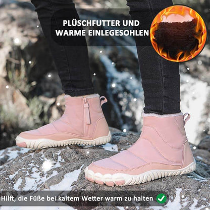 Schneestiefel Warm Außenbereich Lässige Wanderschuhe Verschleißfest Rutschfester & Wasserdichter Barfußschuh für den Winter (Unisex)