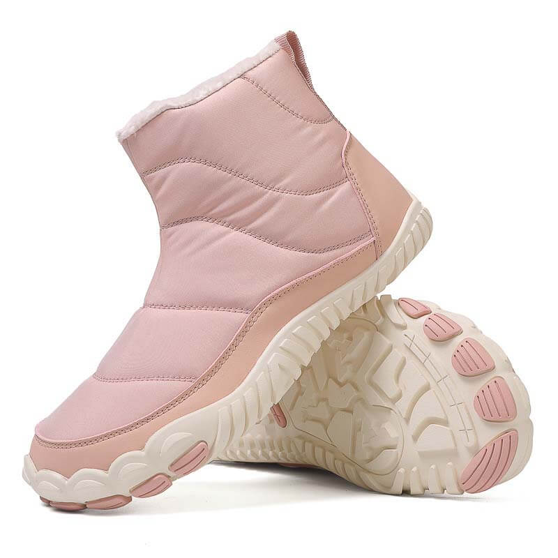 Schneestiefel Warm Außenbereich Lässige Wanderschuhe Verschleißfest Rutschfester & Wasserdichter Barfußschuh für den Winter (Unisex)