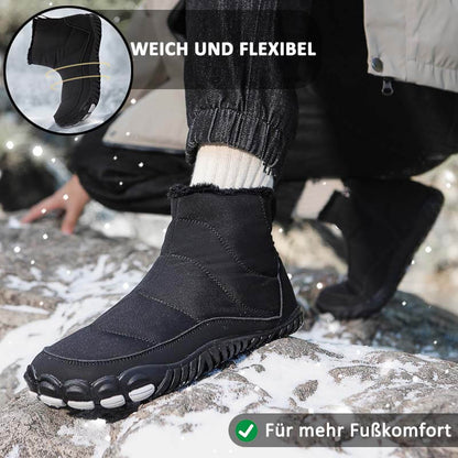 Schneestiefel Warm Außenbereich Lässige Wanderschuhe Verschleißfest Rutschfester & Wasserdichter Barfußschuh für den Winter (Unisex)