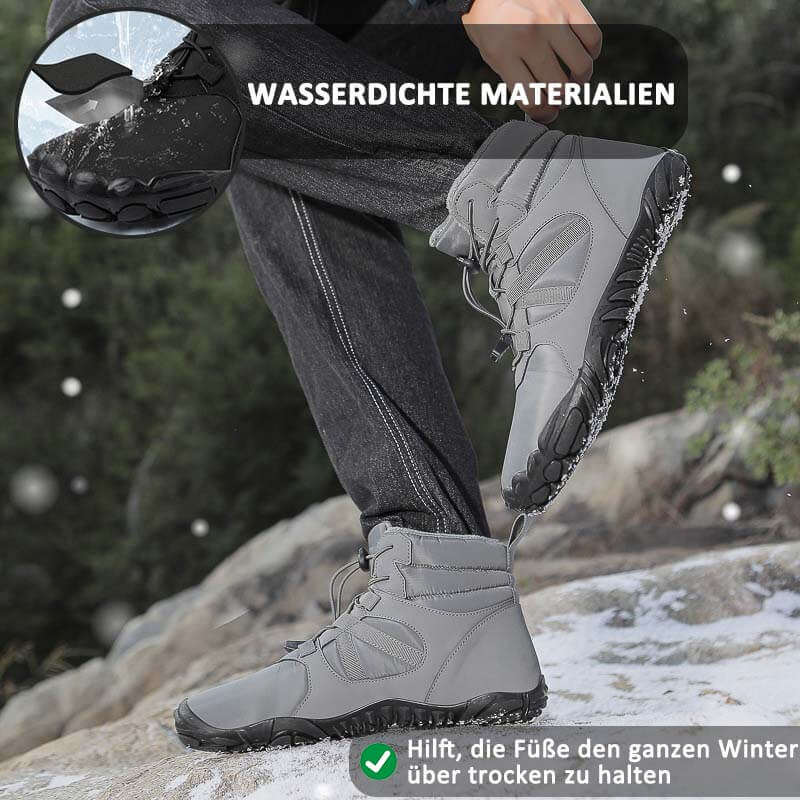 Thick winter snow boots outside warm mountaineering shoes slippring & waterproof barefoot shoe for the winter (unisex)