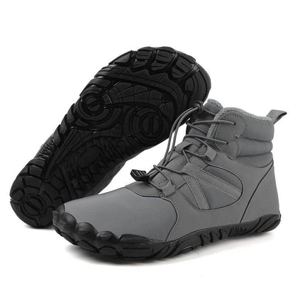 Thick winter snow boots outside warm mountaineering shoes slippring & waterproof barefoot shoe for the winter (unisex)