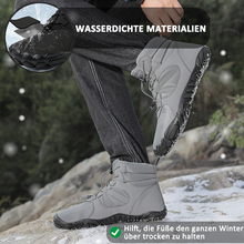 Lade das Bild in den Galerie-Viewer, draussenfeet winter barfussschuhe schneestiefel 31498 grau
