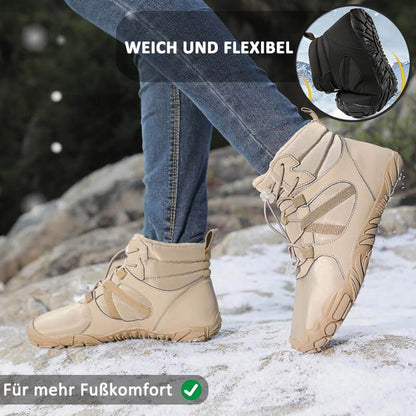 Thick winter snow boots outside warm mountaineering shoes slippring & waterproof barefoot shoe for the winter (unisex)