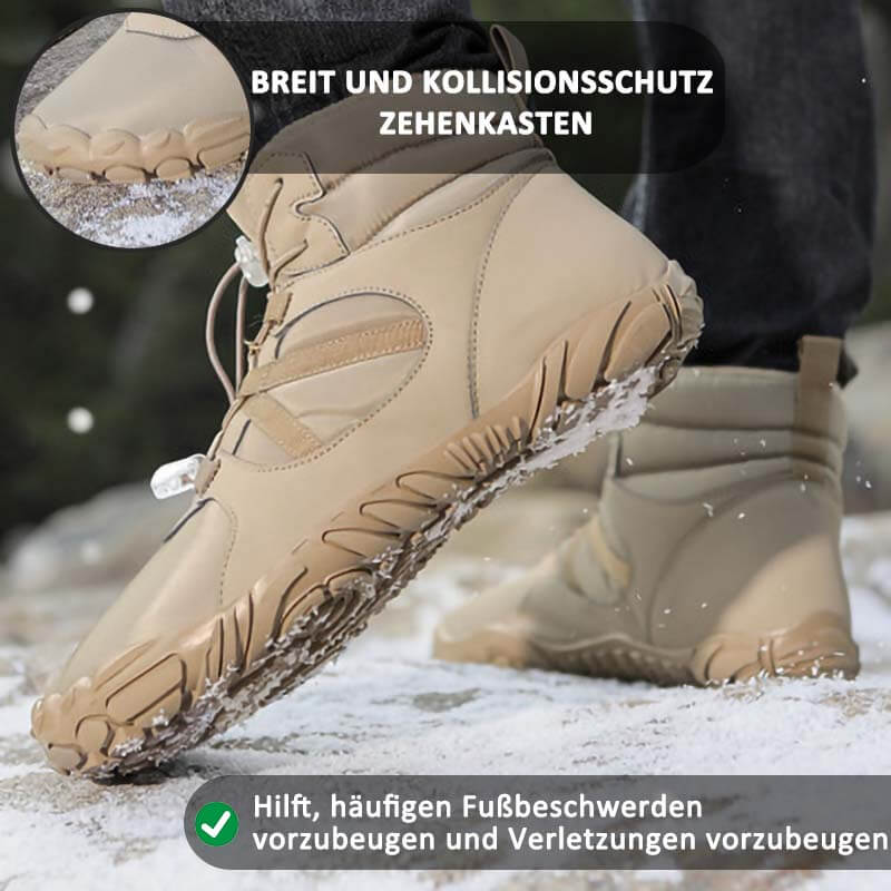 Thick winter snow boots outside warm mountaineering shoes slippring & waterproof barefoot shoe for the winter (unisex)