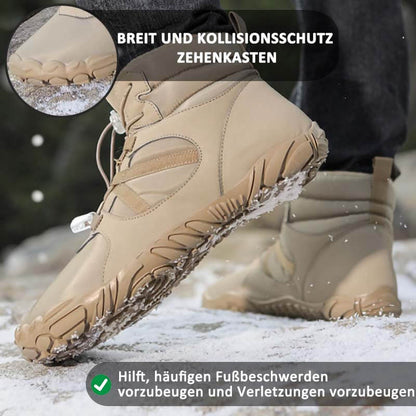 Thick winter snow boots outside warm mountaineering shoes slippring & waterproof barefoot shoe for the winter (unisex)