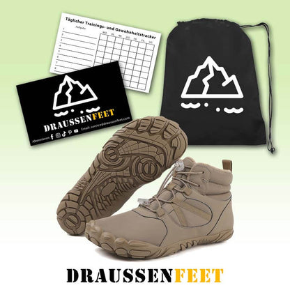 Thick winter snow boots outside warm mountaineering shoes slippring & waterproof barefoot shoe for the winter (unisex)