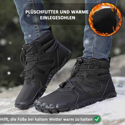 Thick winter snow boots outside warm mountaineering shoes slippring & waterproof barefoot shoe for the winter (unisex)