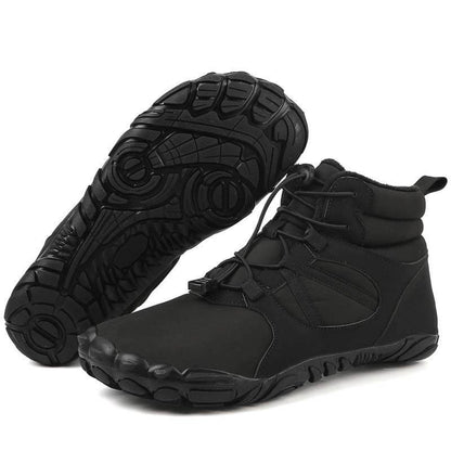 Thick winter snow boots outside warm mountaineering shoes slippring & waterproof barefoot shoe for the winter (unisex)