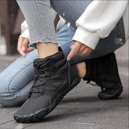 Thick winter snow boots outside warm mountaineering shoes slippring & waterproof barefoot shoe for the winter (unisex)