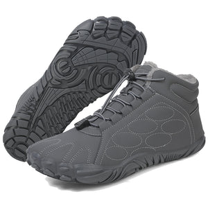 draussenfeet winter barfussschuhe schneestiefel 31500 grau