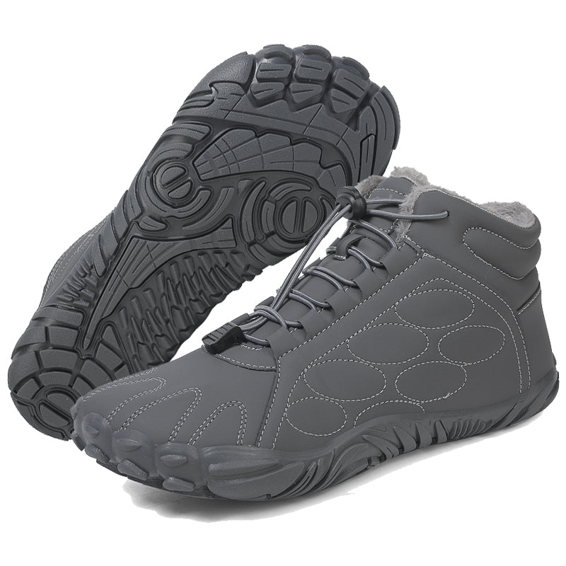 draussenfeet winter barfussschuhe schneestiefel 31500 grau