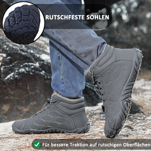 draussenfeet winter barfussschuhe schneestiefel 31500 grau