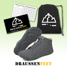 Lade das Bild in den Galerie-Viewer, draussenfeet winter barfussschuhe schneestiefel 31500 grau
