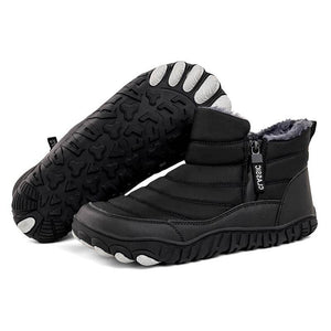 Herren Verdickte Warme Outdoor-Freizeit-Schneestiefel Mit Seitlichem Reißverschluss Rutschfester & Wasserdichter Barfußschuh für den Winter