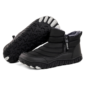 draussenfeet winter barfussschuhe schneestiefel 31502 schwarz