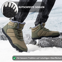 Lade das Bild in den Galerie-Viewer, draussenfeet winter barfussschuhe schneestiefel 31503 armeegrun

