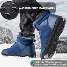 Lade das Bild in den Galerie-Viewer, draussenfeet winter barfussschuhe schneestiefel 31503 blau

