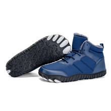 Lade das Bild in den Galerie-Viewer, draussenfeet winter barfussschuhe schneestiefel 31503 blau
