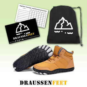 Herren Outdoor Baumwollschuhe Warme Schneestiefel Rutschfeste & Wasserdichte Barfußschuhe für den Winter