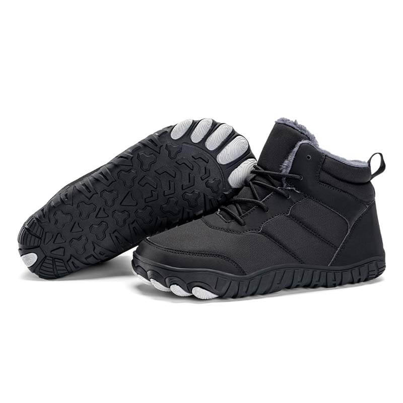 Herren Outdoor Baumwollschuhe Warme Schneestiefel Rutschfeste & Wasserdichte Barfußschuhe für den Winter