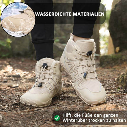 Hohe Warme Bequeme Schneestiefel Rutschfester & Wasserdichter Barfußschuh für den Winter (Unisex)